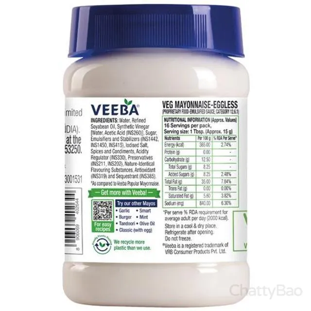 Veeba Eggless Mayonnaise 250 g view 2