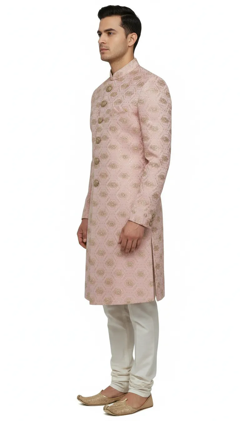 Embroidered jacquard Designer Indo view 4