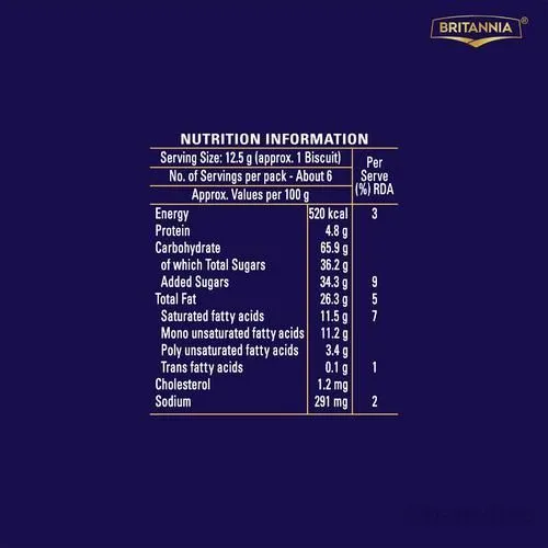 Britannia Pure Magic Chocolush Cookies 75 g view 3