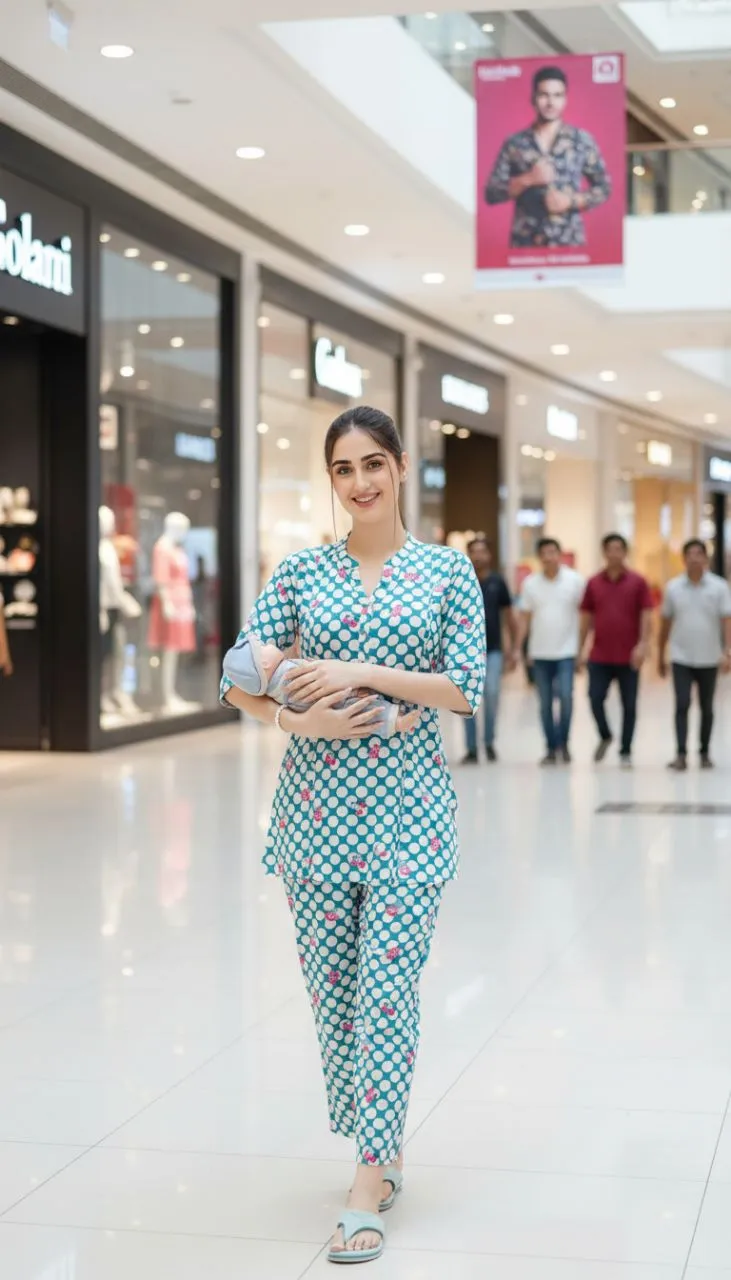 Polka Dot Maternity Jumpsuit view 2