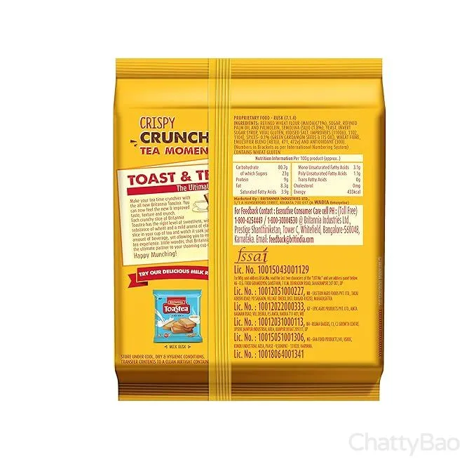 Britannia Toastea Premium Bake Rusk 250 g view 2