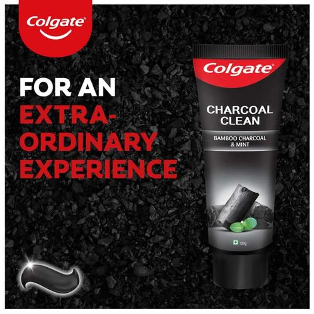 Colgate Charcoal Toothpaste Bamboo Charcoal And Mint 240 g (2 x 120 g) view 3