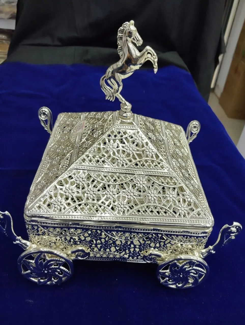 Silver Filigree Jewelry Box view 2