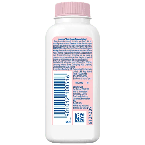 Johnsons Baby Powder Blossoms Natural 50 g view 2