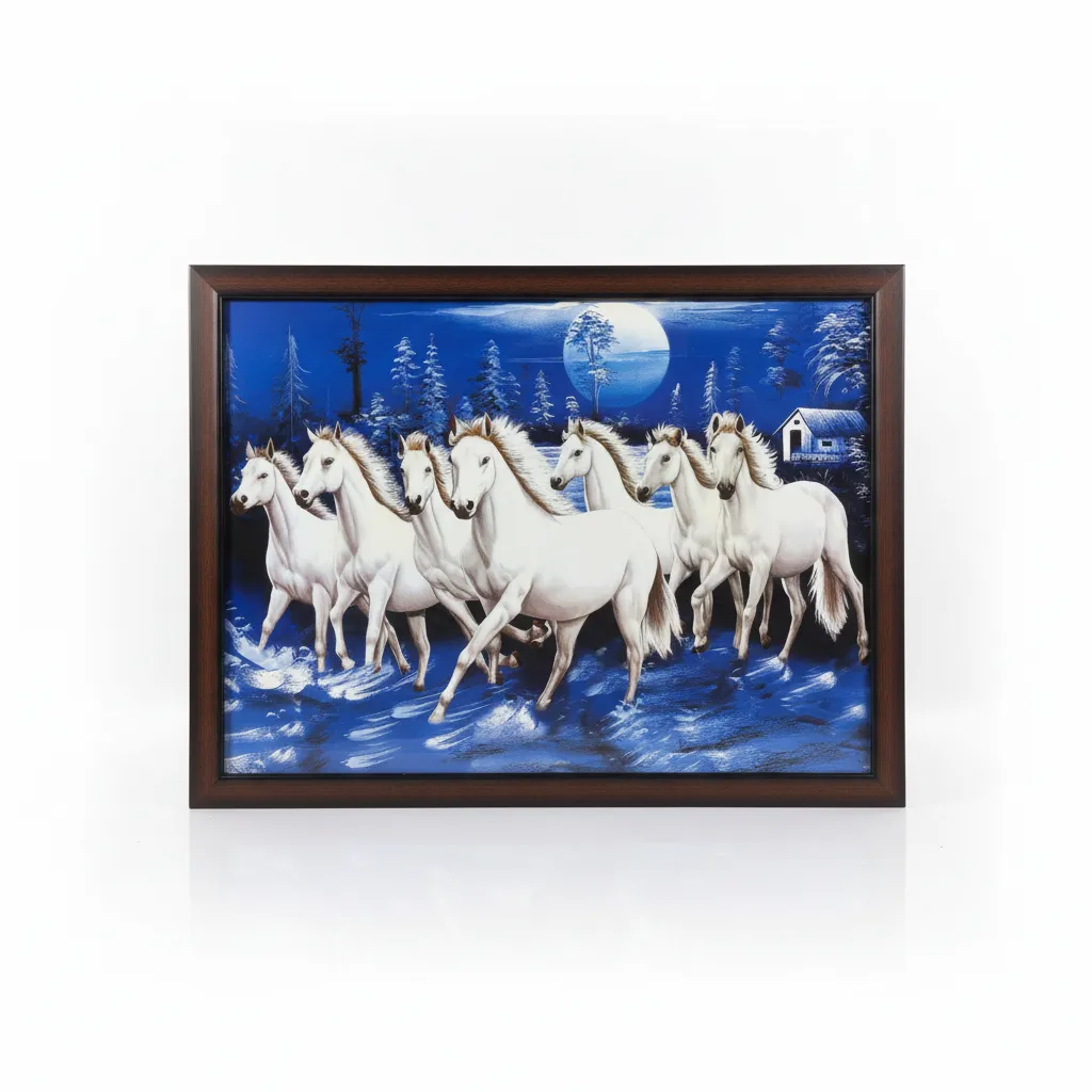 Framed Horse Painting