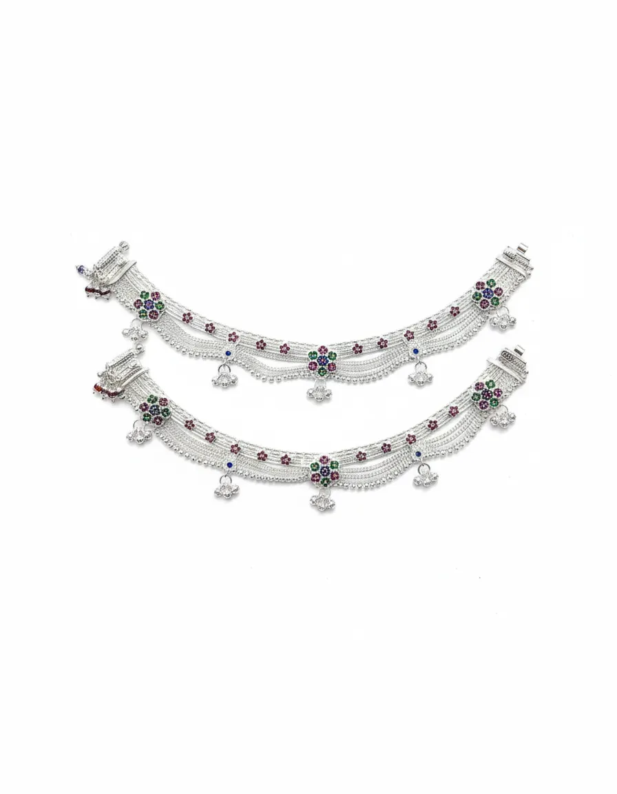 Silver Payal 1 view 2