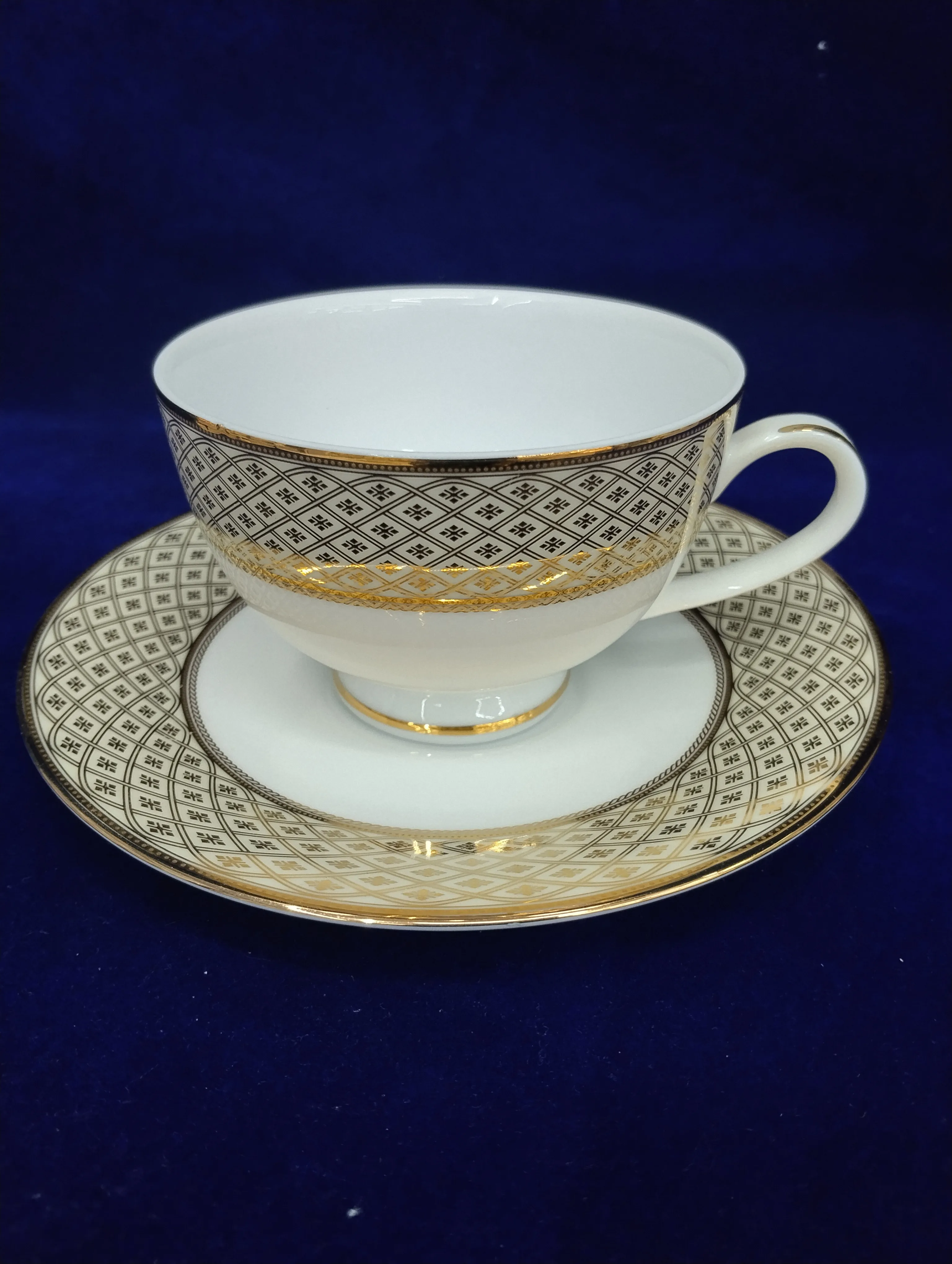 Porcelain Tea Cups Saucers view 2
