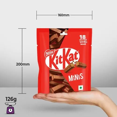 Nestle Kitkat Minis, Chocolate Coated Wafer Bar 119 g view 4