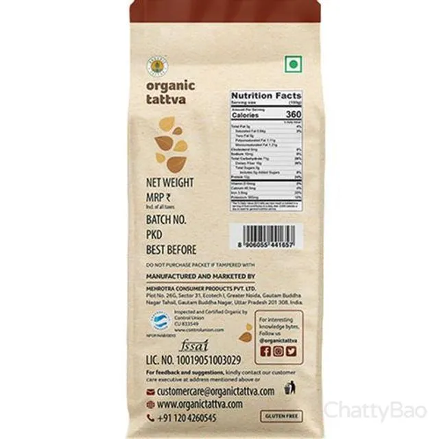 Organic Tattva Flour - Buckwheat 250 g view 3