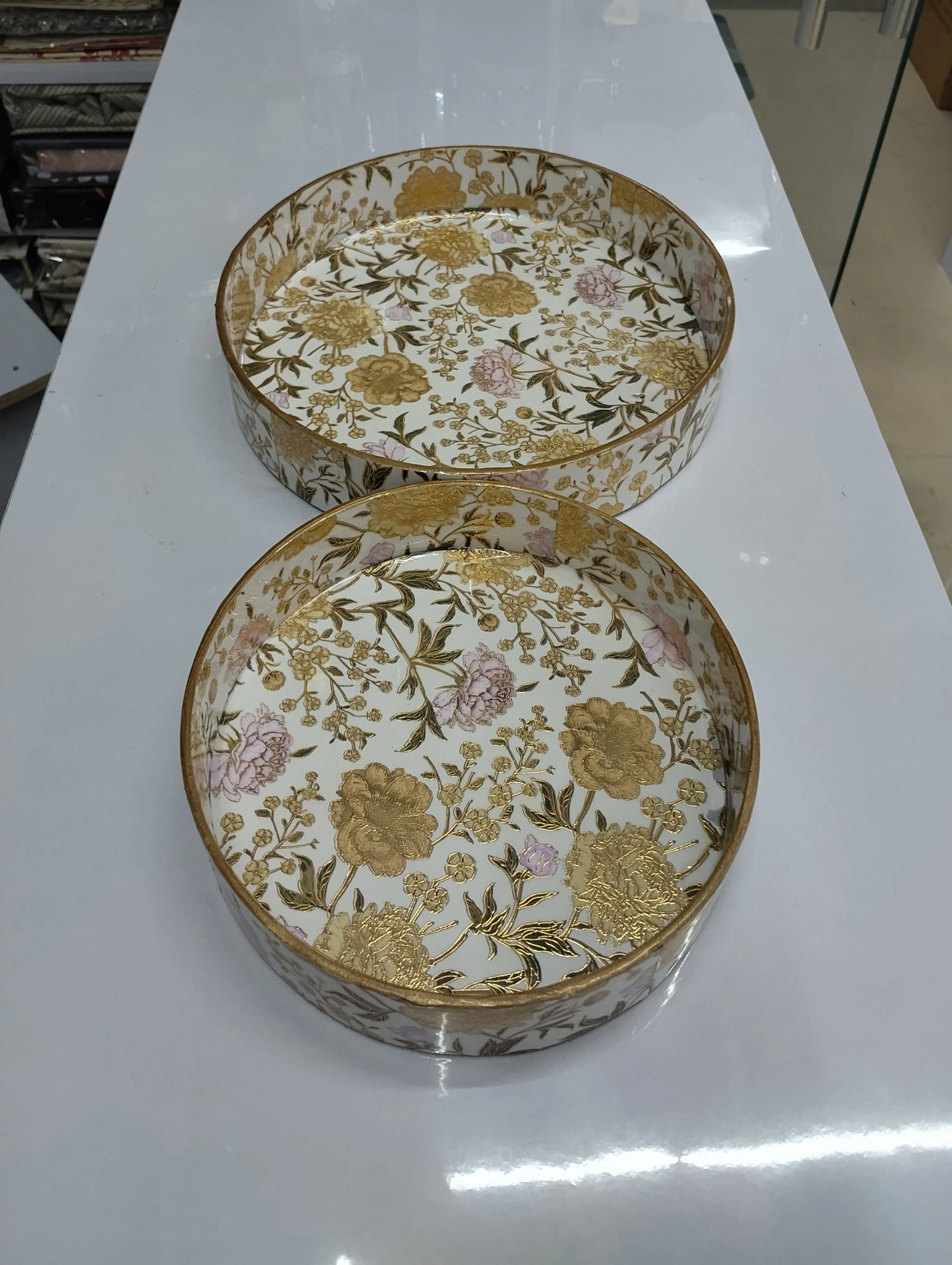 Decorative Floral Trays view 2