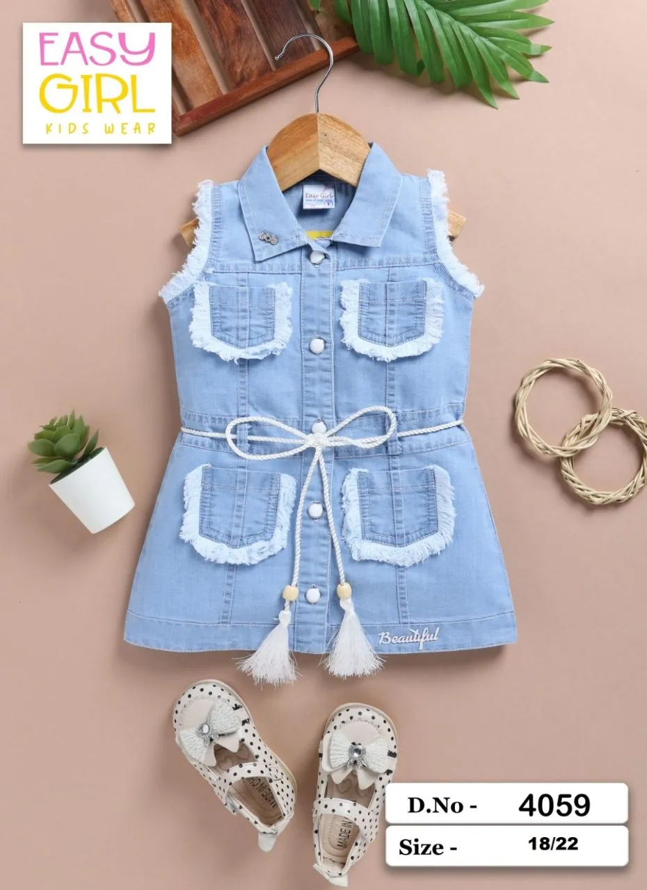 Easy Girl Denim Skirt Set view 5