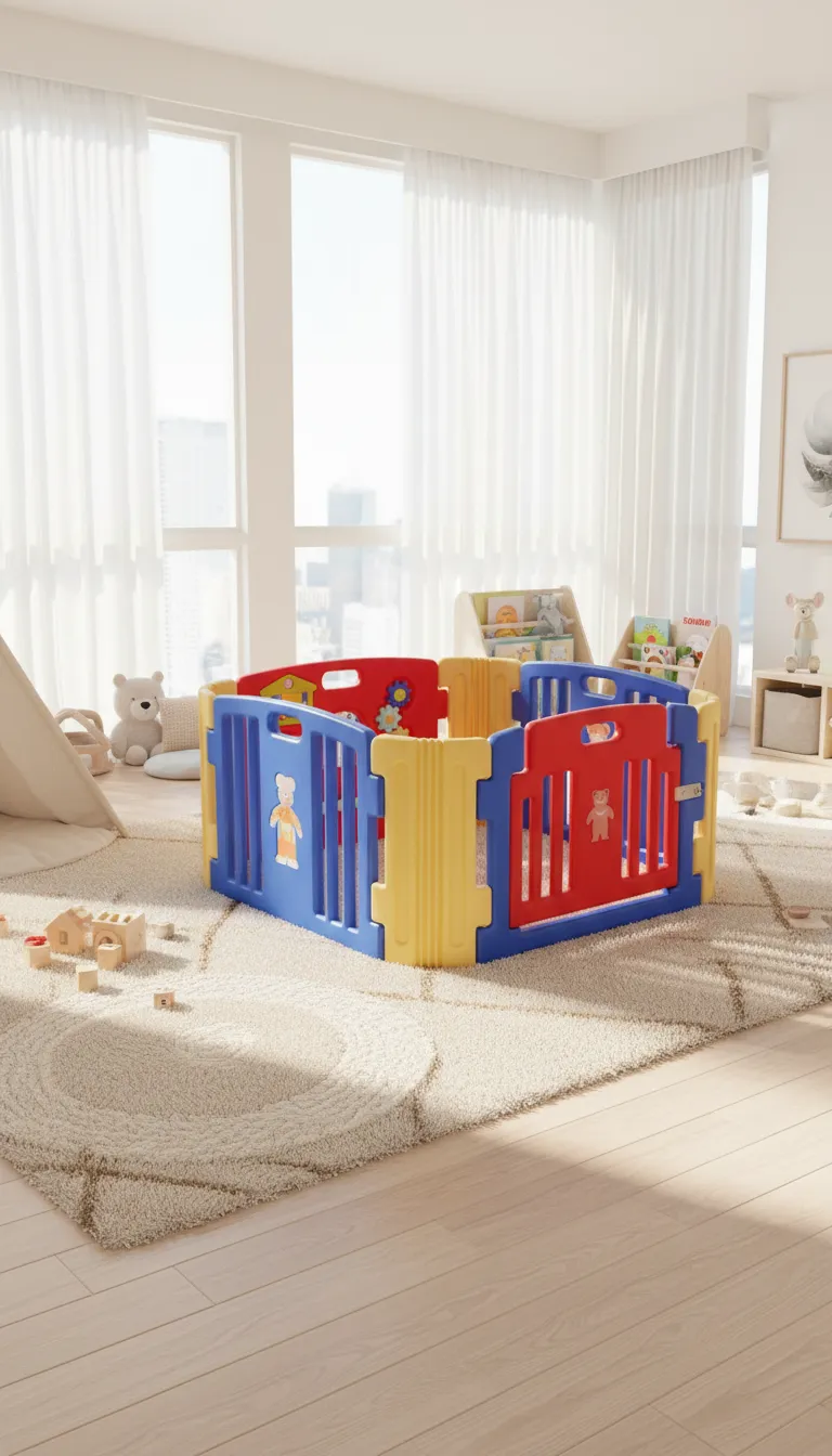 Colorful Playpen 4 Pic Pannel view 2