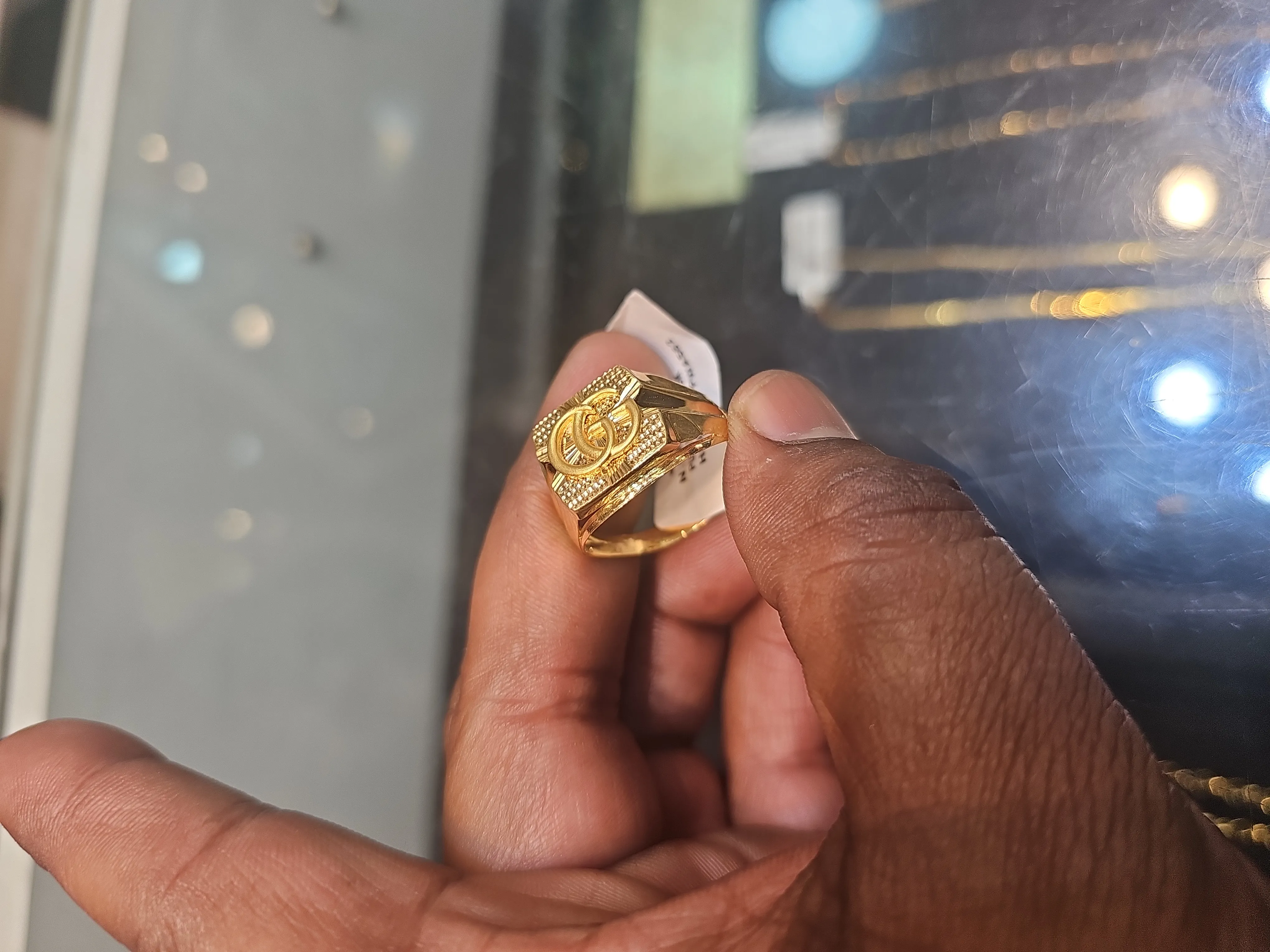 Gold Diamond Ring view 2