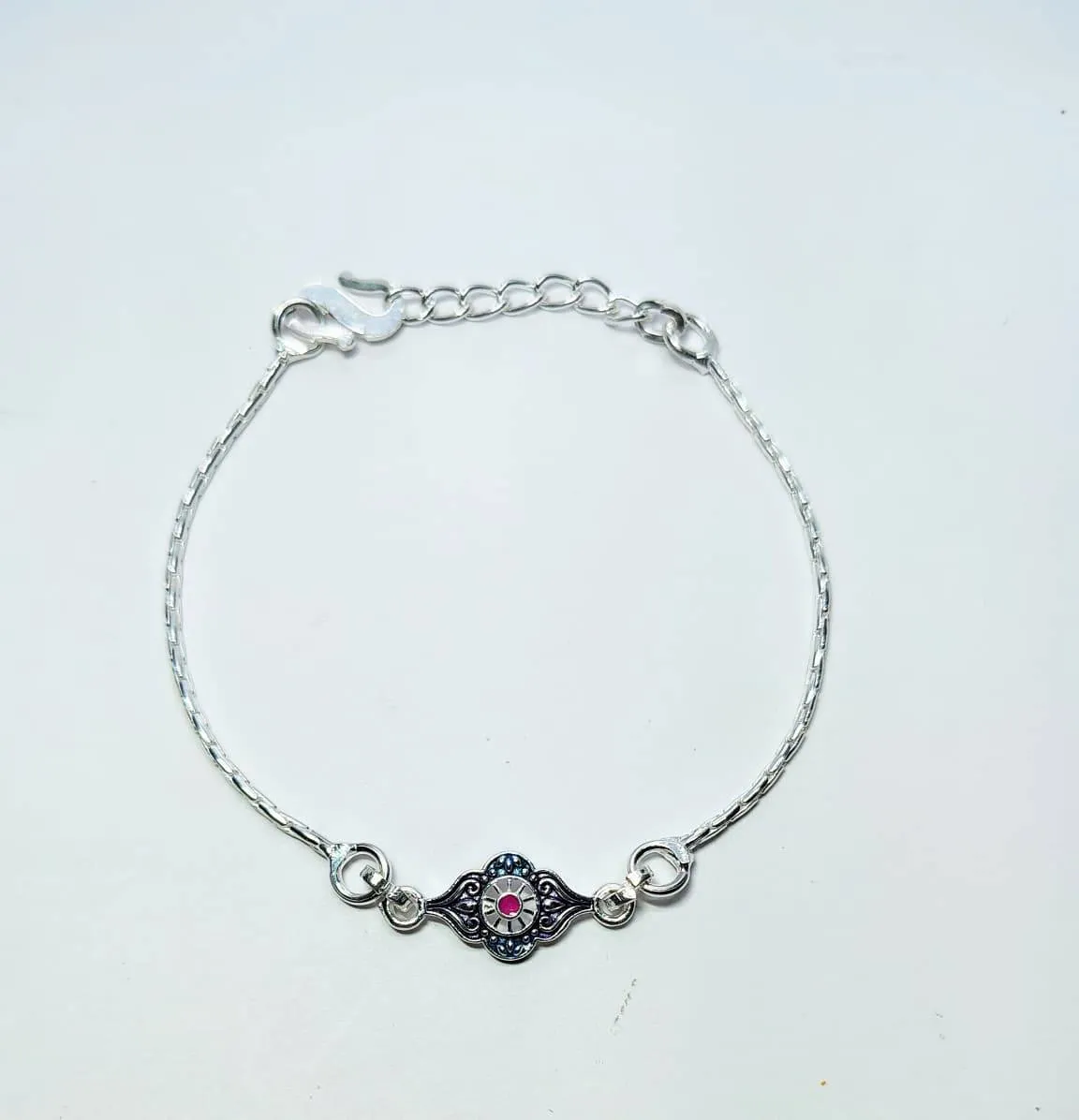 Silver Filigree Rakhi (AVRH-30) view 2