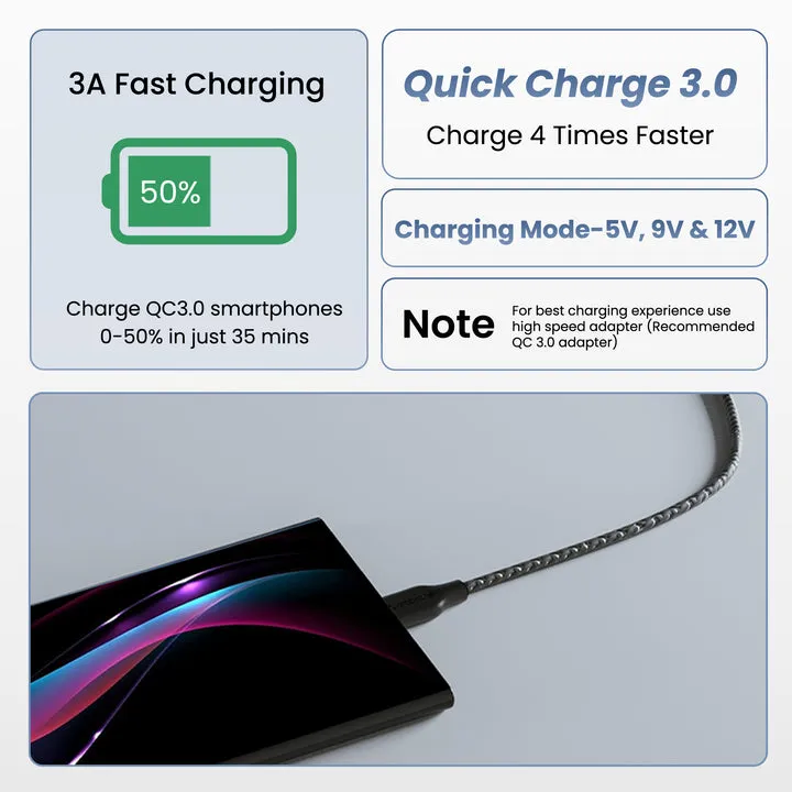 Ambrane Type C Cable view 2