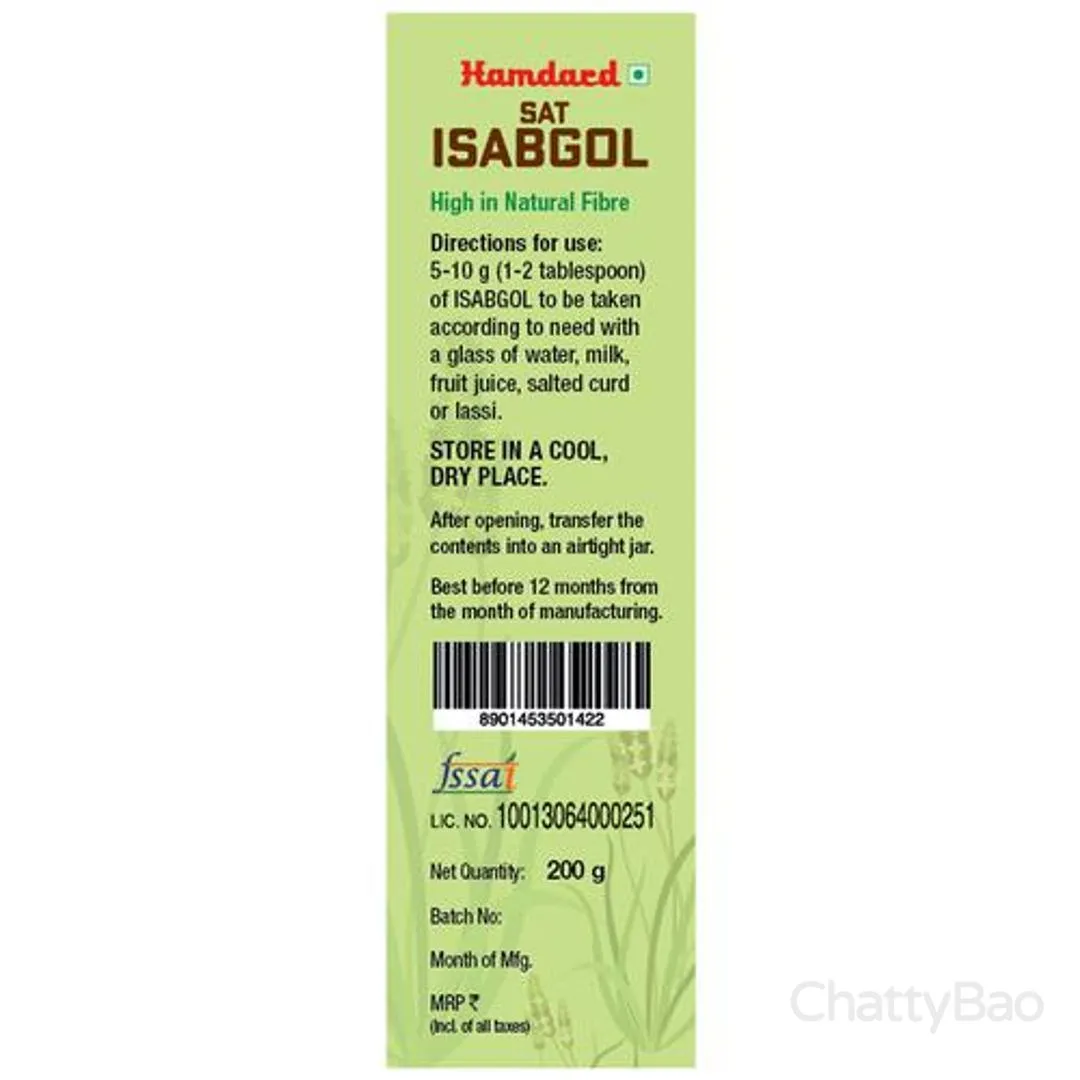 Hamdard Sat Isabgol 200 g view 2