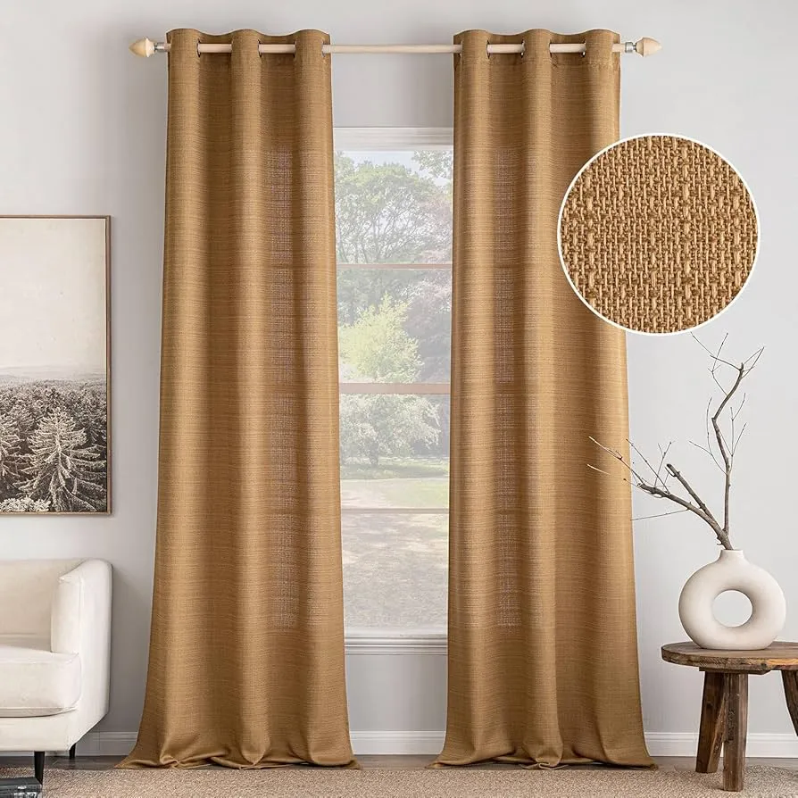 Linen Texture Curtain view 3