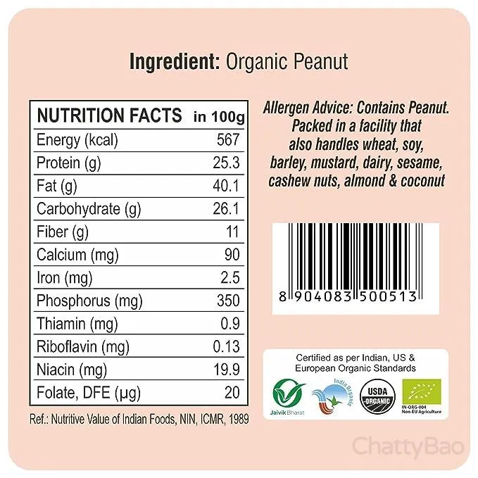 24 Mantra Organic - Peanut / Mungphali 1 kg view 3
