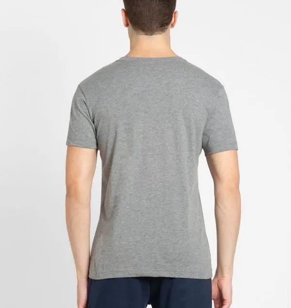 Jockey T-Shirt V Neck Half Sleeve Grey view 3
