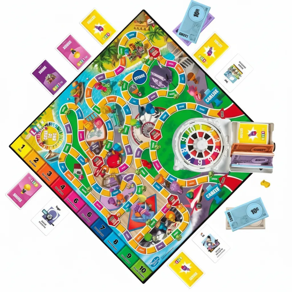 Hasbro Gaming The Game of Life Game, Family Board Game for 2 to 4 Players, for Kids Ages 8 and Up, Includes Colorful Pegs, Multicolour view 4