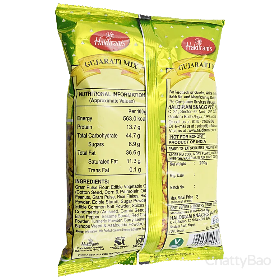 Haldirams Gujarati Mix Namkeen 200 g view 2