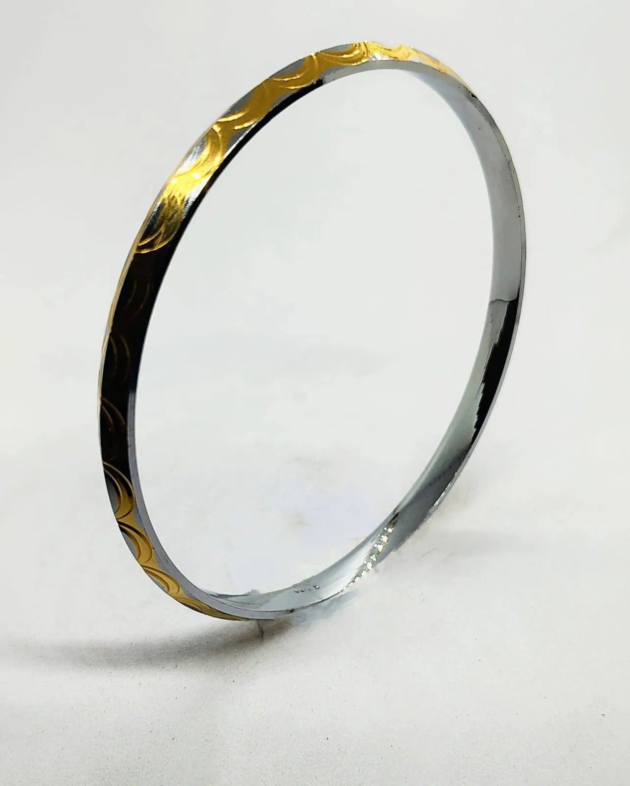 Dual-Tone Infinity Silver Kada (AVKD-69) view 3
