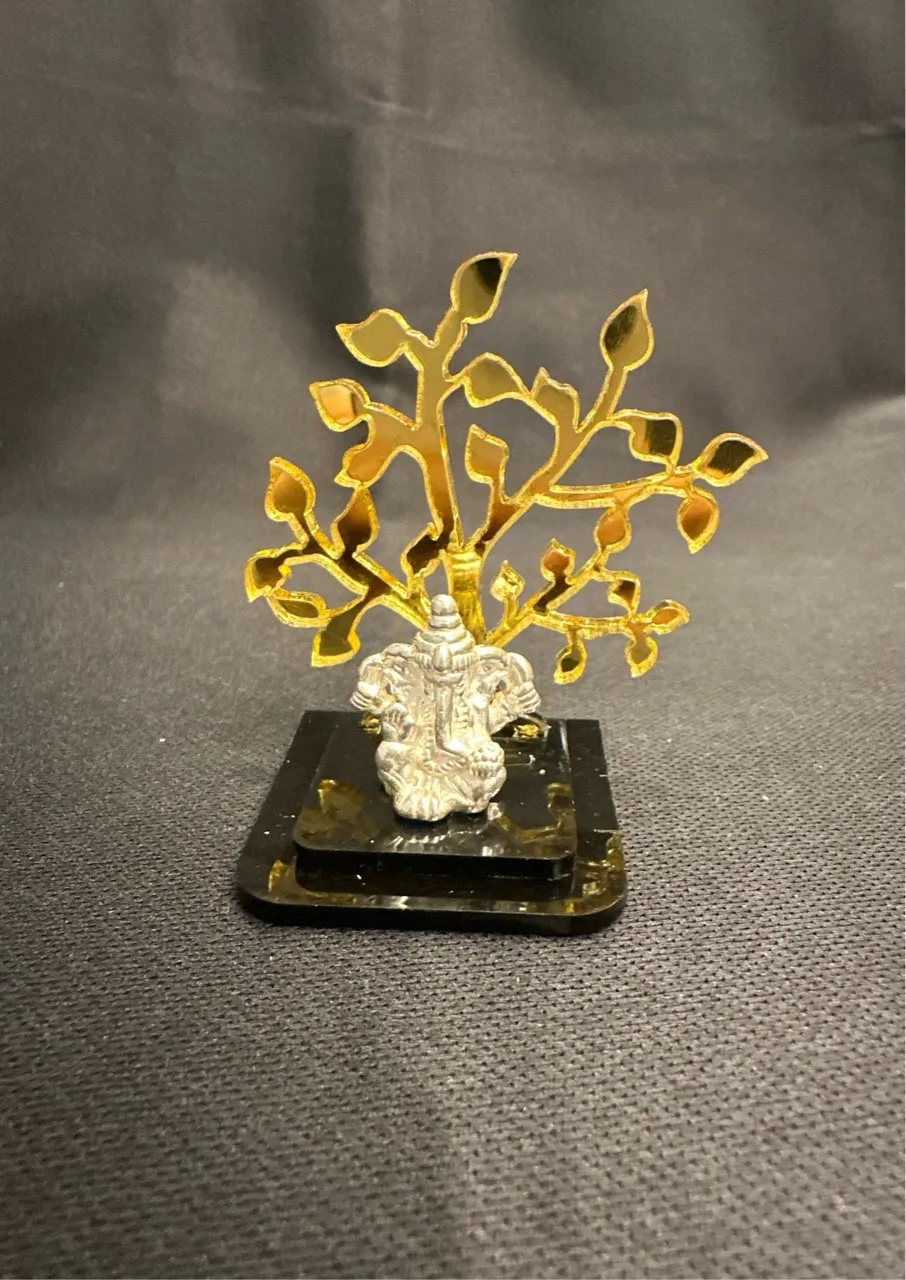 Golden Ganesha Figurine