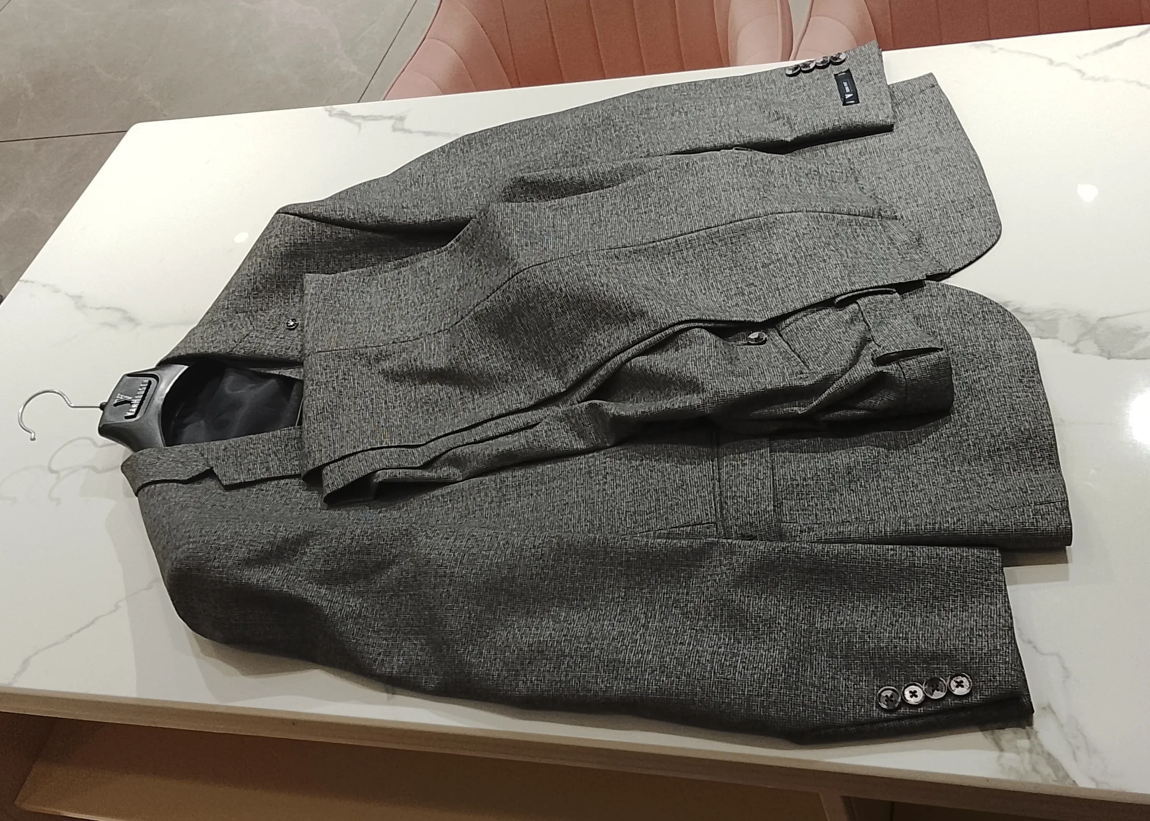 Van Heusen Grey Business Suit view 3