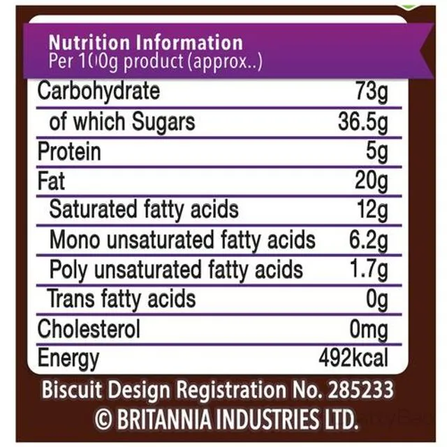 Britannia Treat Funky Choco Biscuits 120 g view 3