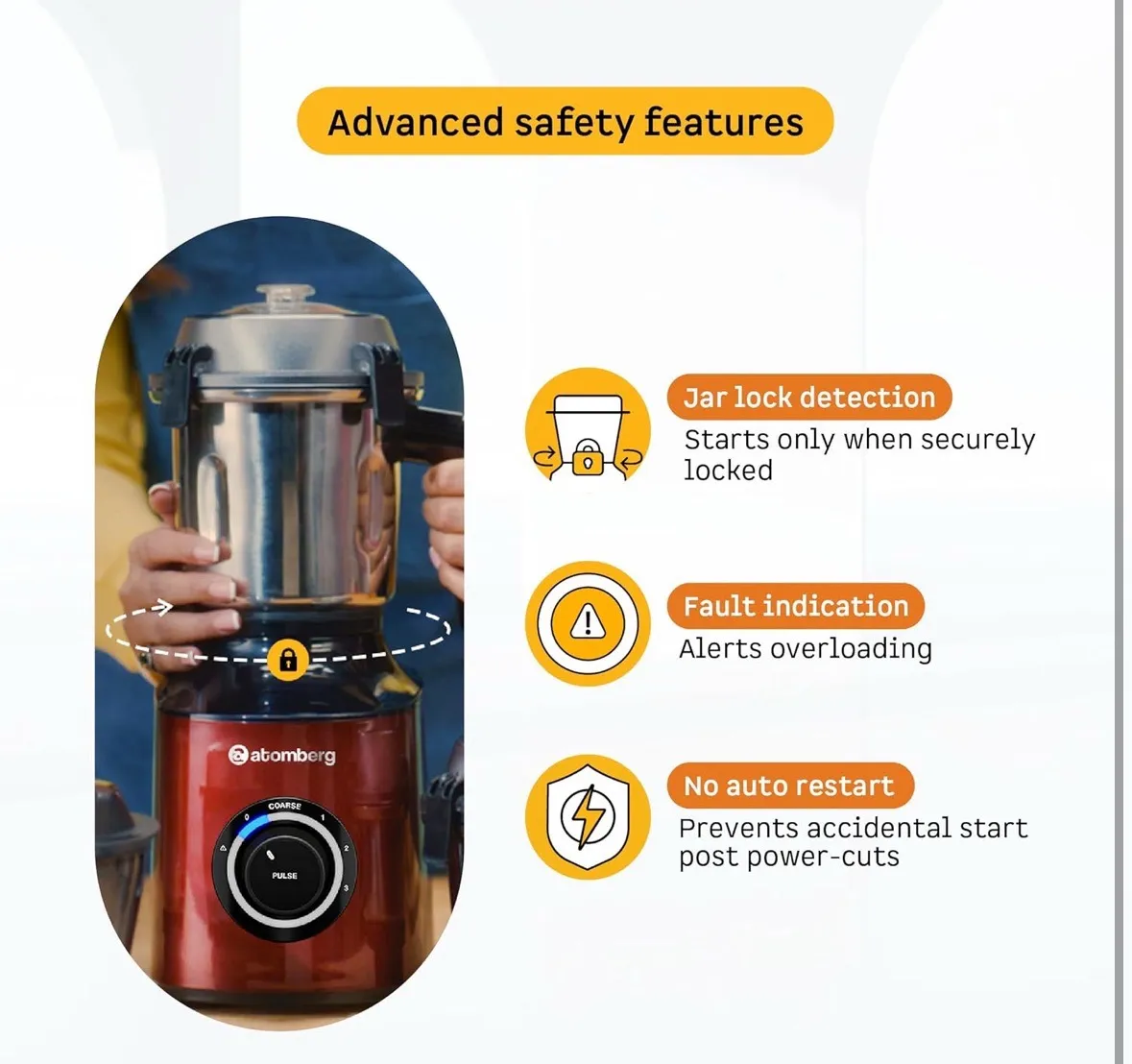 Atomberg Mixer Grinder Combo view 4