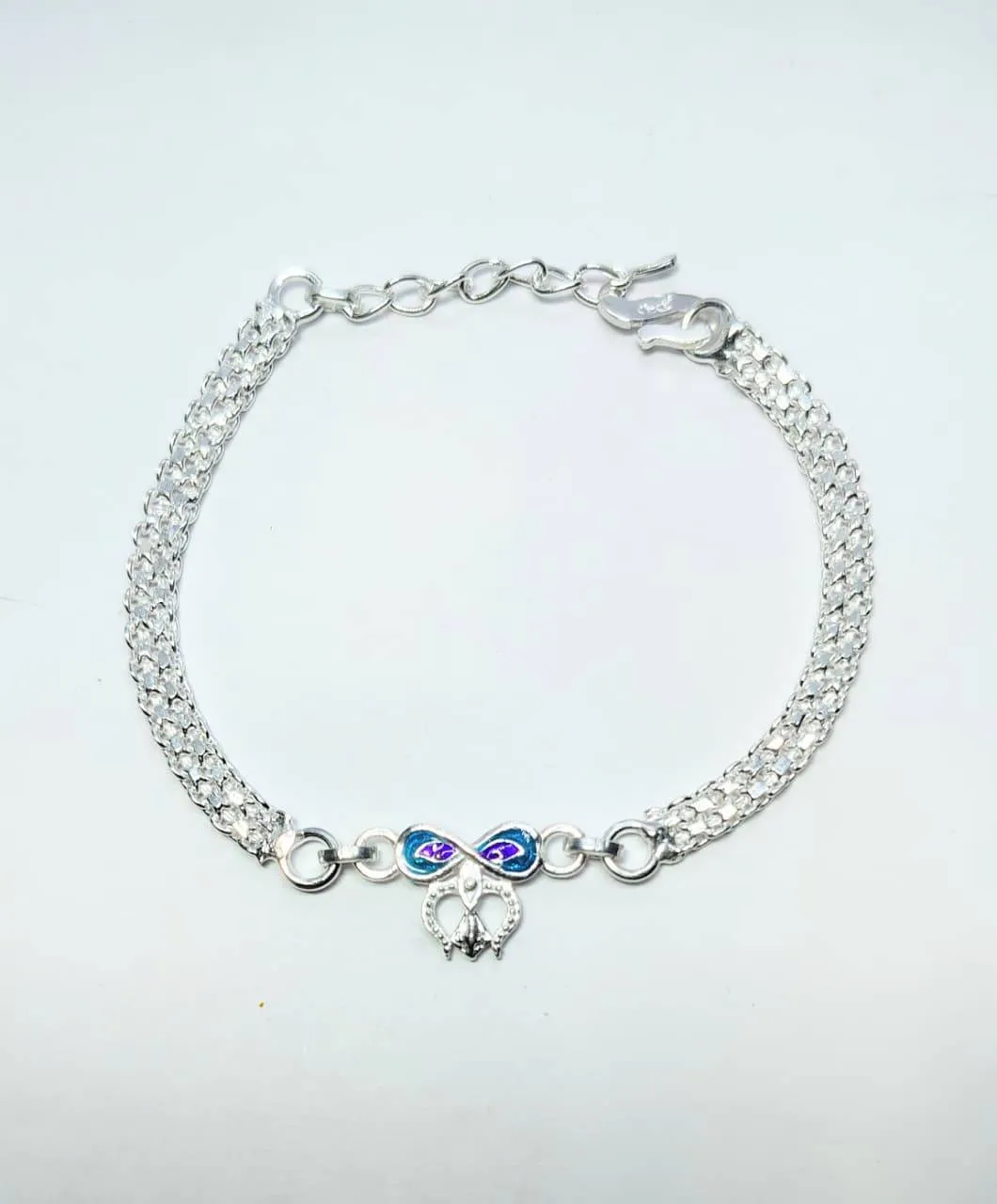 Silver Heart Charm Rakhi (AVRH-26) view 3