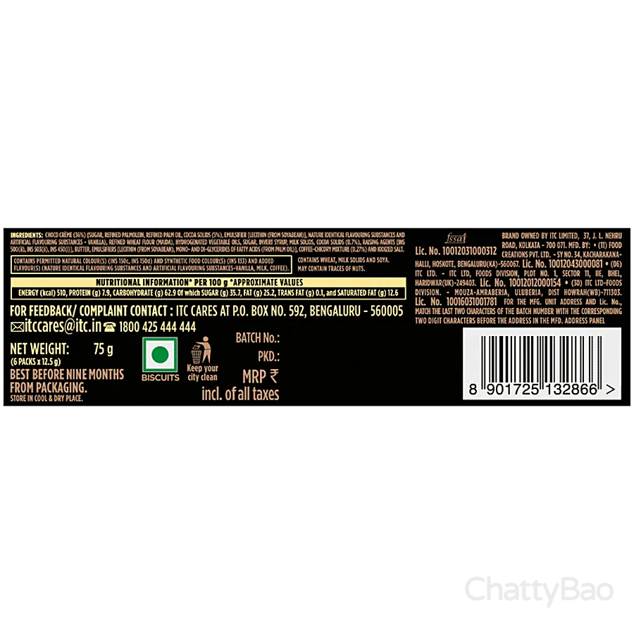 Sunfeast Dark Fantasy - Coffee Fills 75 g view 2