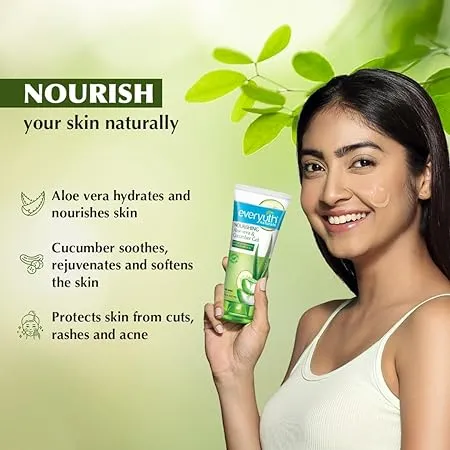 Everyuth Naturals Nourishing Aloe Vera & Cucumber Gel 150 g view 3