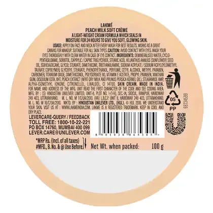 Lakme Peach Milk Soft Creme 100 g view 2
