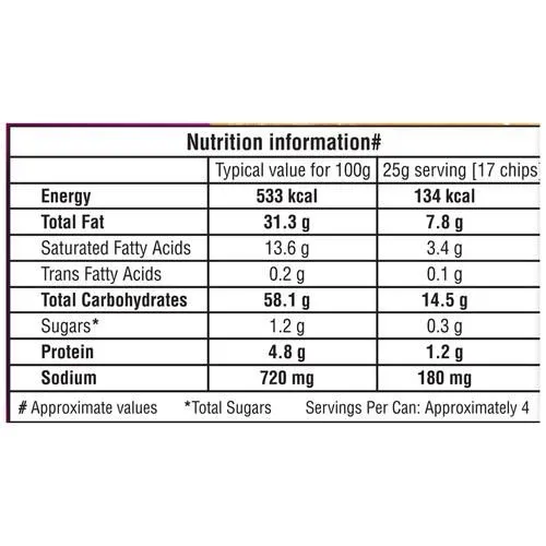 Pringles Potato Chips - Fusion Chutney Flavour 107 g view 3