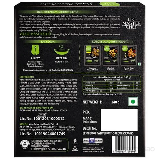 ITC Master Chef - Veggie Pizza Pocket 340 g view 2