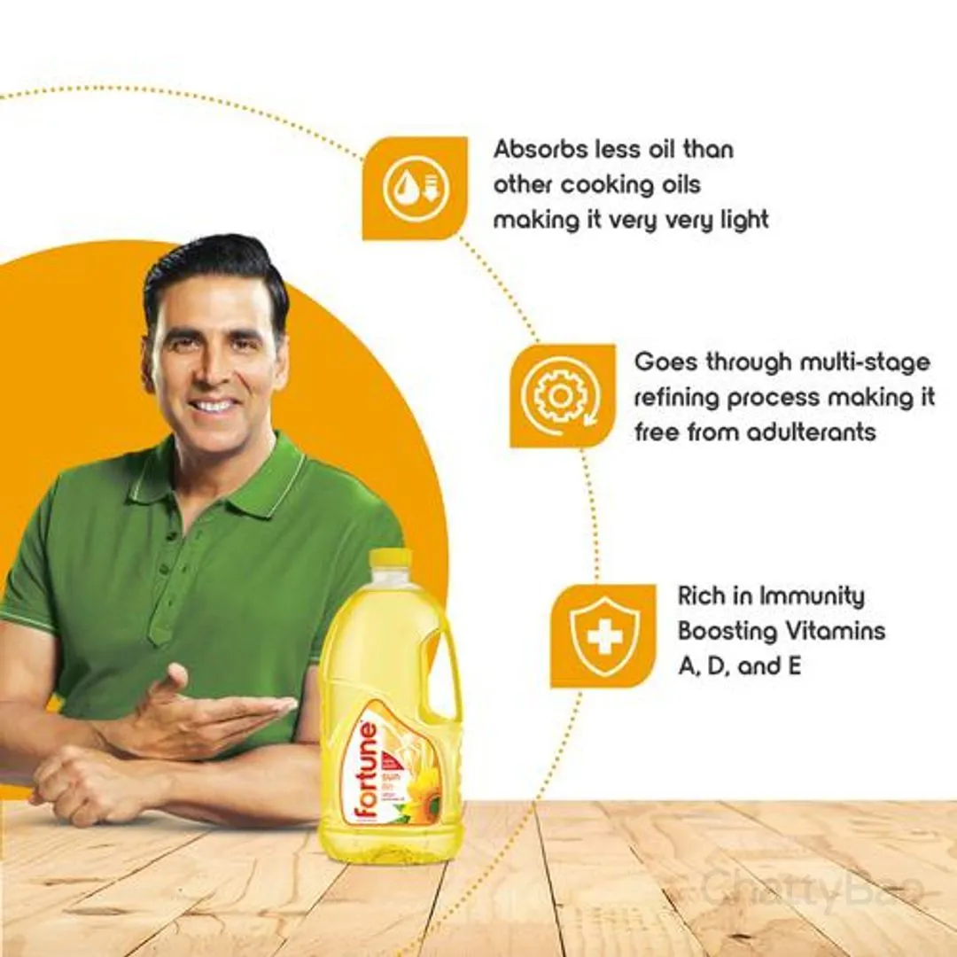 Fortune Refined Sunflower Oil Bottle 2 L view 4