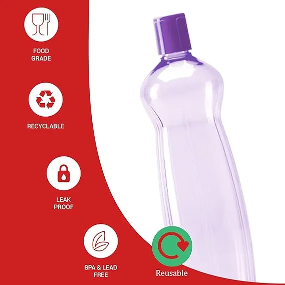 Milton Pacific 1000 Pet Water Bottles 1 Litre set of 6 view 2
