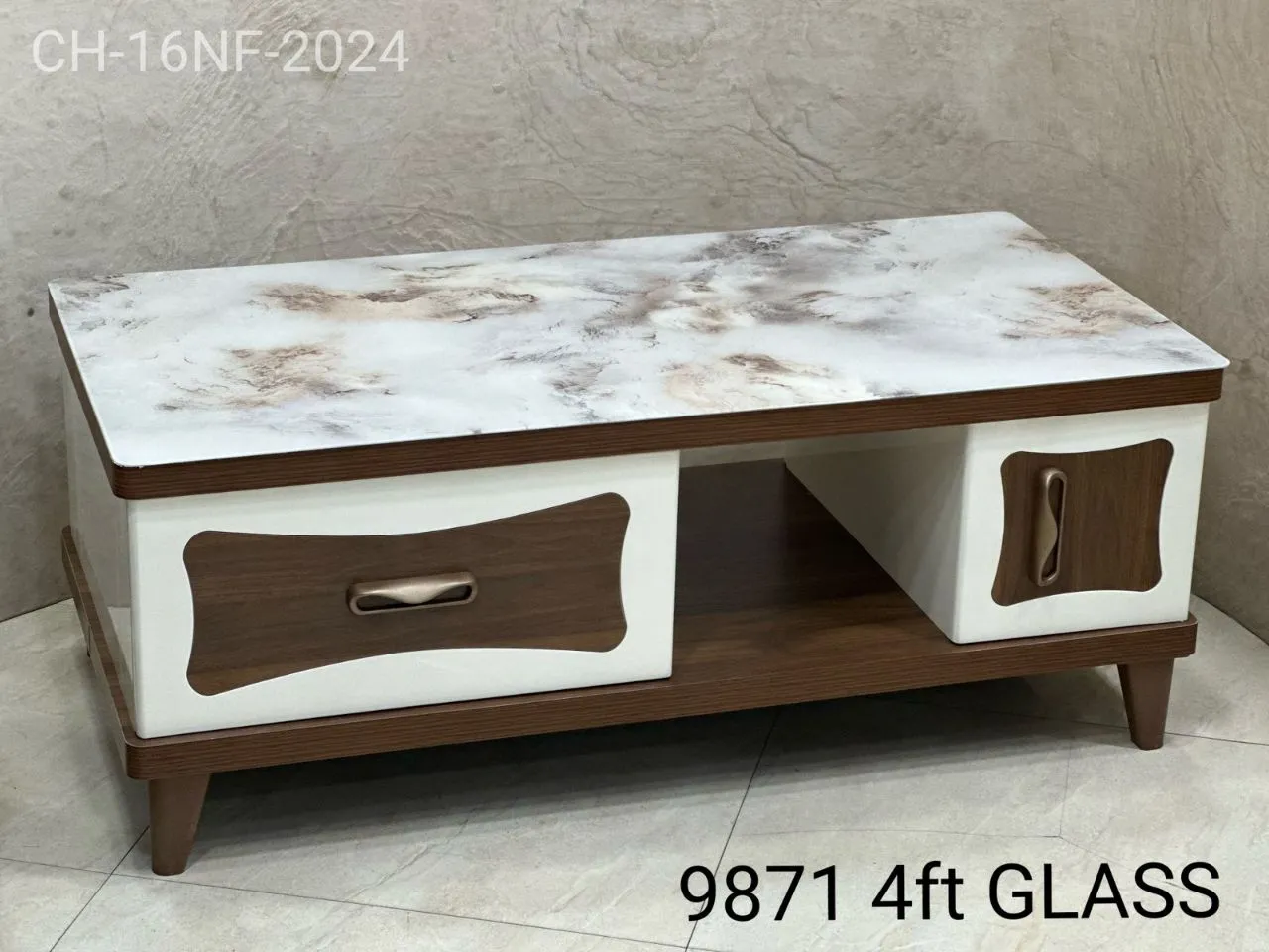 Table Marble With Wooden Frame Imported Item