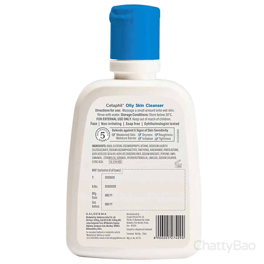 Cetaphil Oily Skin Cleanser 125 ml view 2