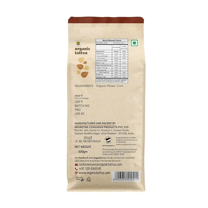 Organic Tattva Organic Maize (Makk Atta) 500 g view 2