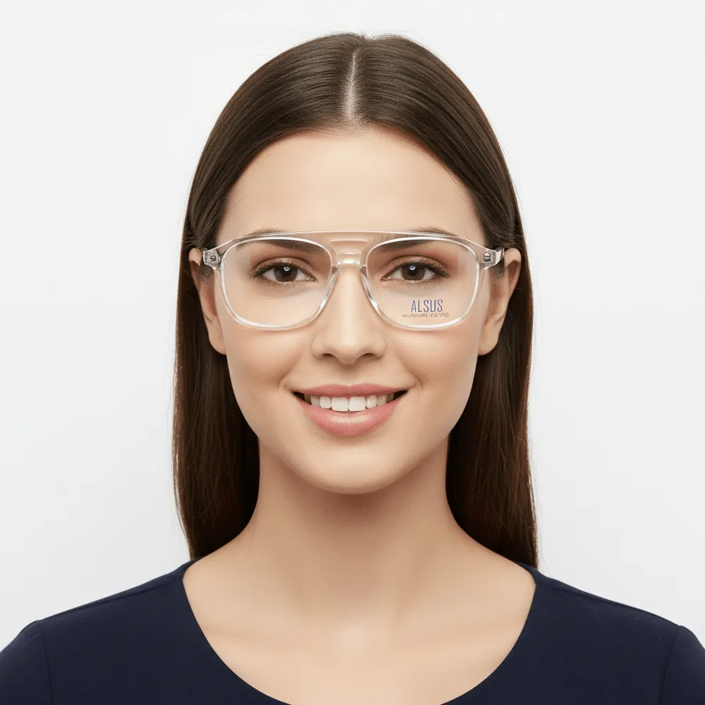 Alusus Clear Frame Eyeglasses view 2
