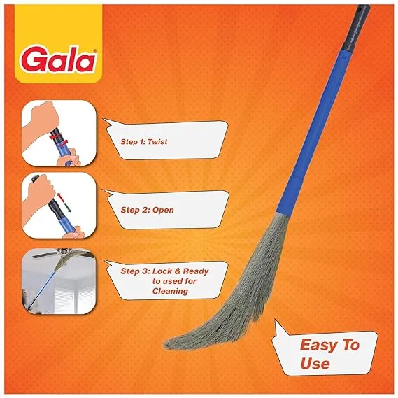 Gala Plastic No Dust Broom 2 In 1 view 2