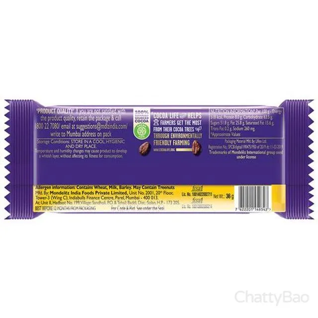 Cadbury Dairy Milk Crackle Chocolate Bar 36 g view 2