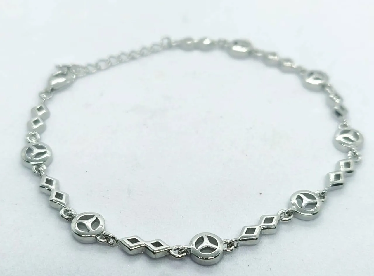 Archvins Peace Silver Bracelet (AVSBR-035) view 3