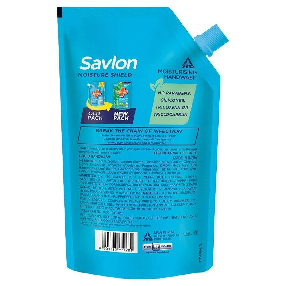 Savlon Moisture Shield Handwash Refill 2x675 ml view 2