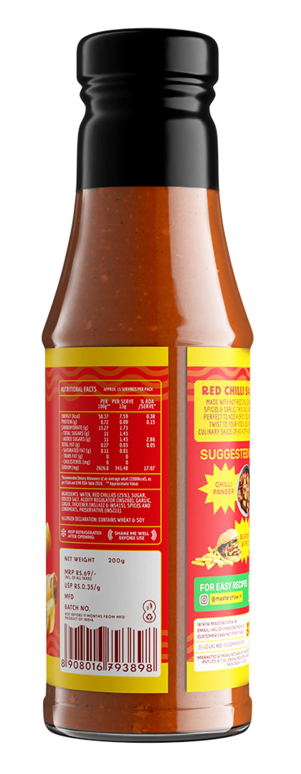 Master Chow Red Chilli Sauce 200 g view 2