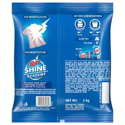 Rin Detergent Washing Powder 5 Kg view 2
