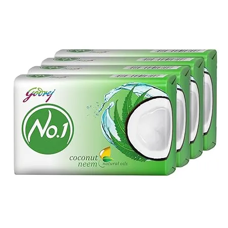 Godrej No 1 Coconut & Neem Soap (Pack of 4 x 47 g each) view 2