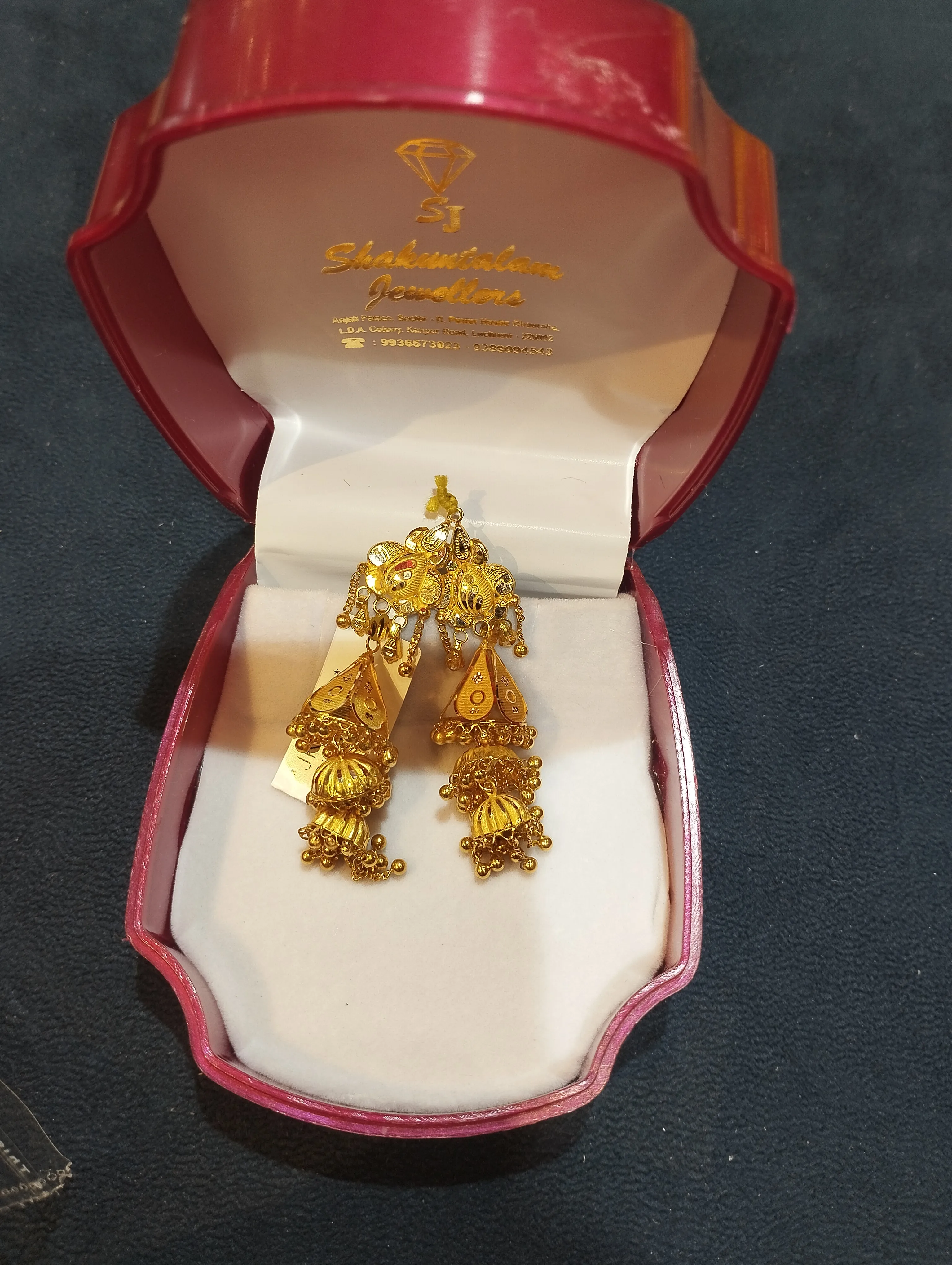 Shakunidhan Jewellers Gold Earring view 2